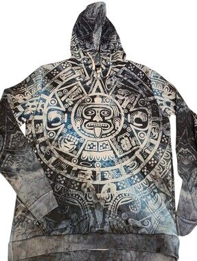 ELECTRO THREADS Aztec Calendar Hoodie